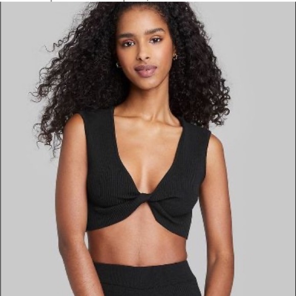 Women's Reversible Twist
Tank Cropped Sweater
Tank Top - Plum Purple and Black S - Picture 5 of 8